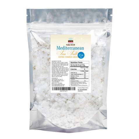 Mediterranean Sea Salt, Extra Coarse Grain 2 lb.