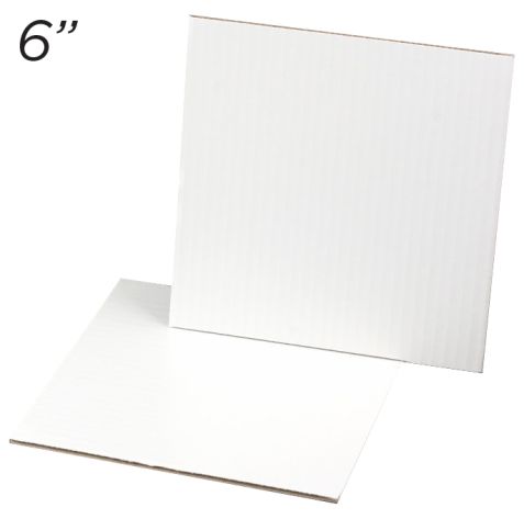 Cakeboard Square 6", 12 ct