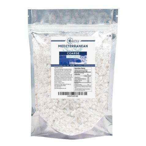 Mediterranean Sea Salt, Coarse Grain 10 lb., by Salt 4U