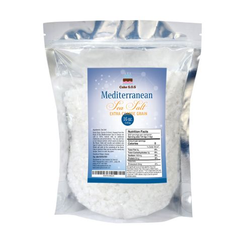 Mediterranean Sea Salt, Extra Coarse Grain 1 lb.