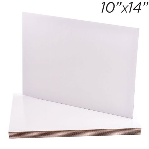 10"x14" Rectangle Coated Cakeboard, 12 ct