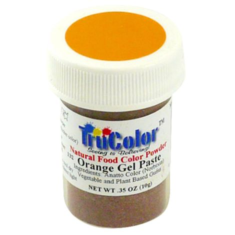 TruColor Natural Orange Gel Paste Powder Color, 9g