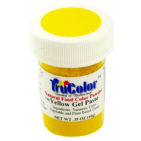 TruColor Natural Yellow Gel Paste Powder Color, 8g