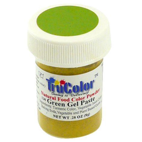TruColor Natural Green Gel Paste Powder Color, 8g