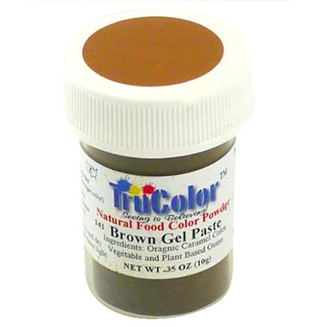 TruColor Natural Brown Gel Paste Powder Color, 9g