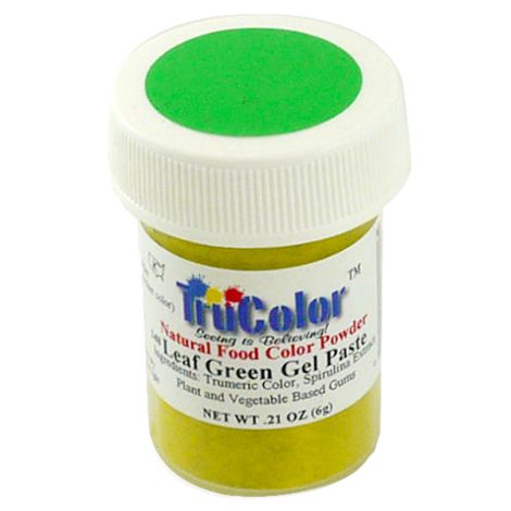 TruColor Natural Leaf Green Gel Paste Powder Color, 6g
