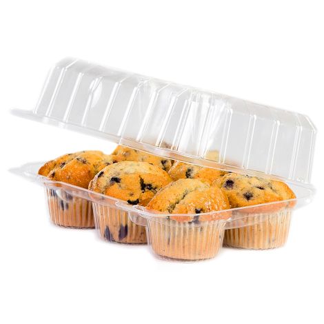 1/2 Dozen Cupcake Container (6 cavities), 6 ct