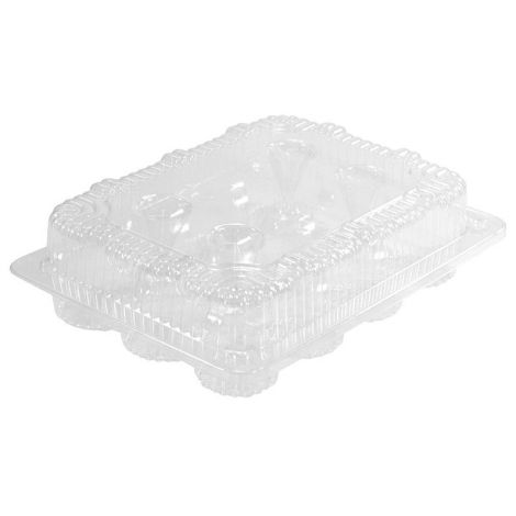 1 Dozen Mini Cupcake Container (12 cavities), 6 ct