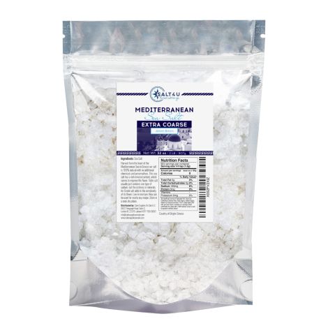 Mediterranean Sea Salt, Extra Coarse Grain 2 lb. by Salt 4U