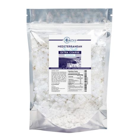 Mediterranean Sea Salt, Extra Coarse Grain 5 lb. by Salt 4U