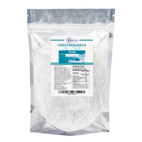 Mediterranean Sea Salt, Fine Grain 2 lb. by Salt 4U
