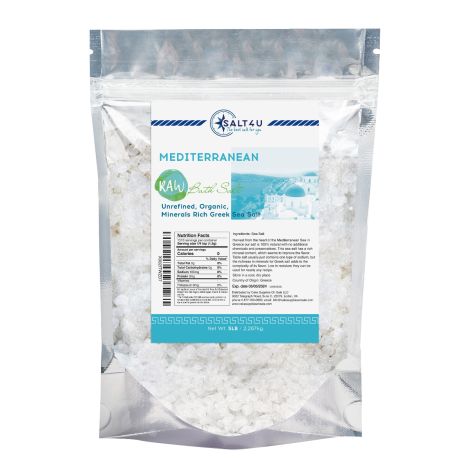 Mediterranean Raw Bath Salt 5 lb. by Salt 4U