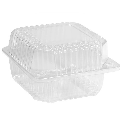  5" Deep Square Hinge Container, 6 ct 