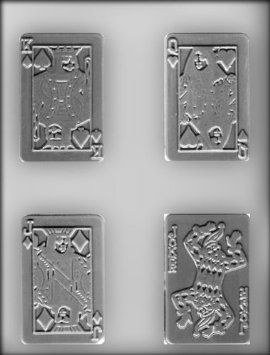 3-1/2" Playing Card Choc Mold