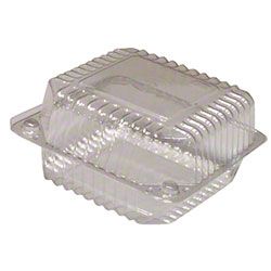 5" Medium Square Hinge Container, 6 ct 