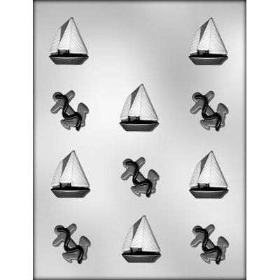 Anchor & Sail Boat Choc Mold