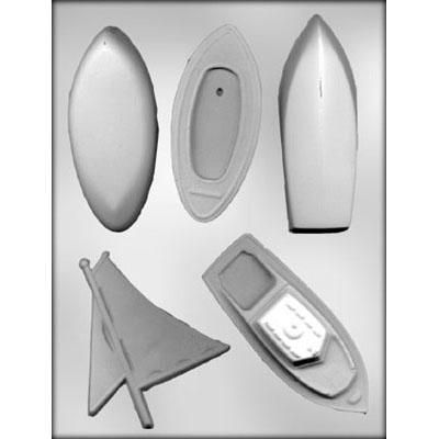 3D Boat Assortment Choc Mold