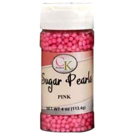 Pink 3-4mm Sugar Pearls 4 OZ