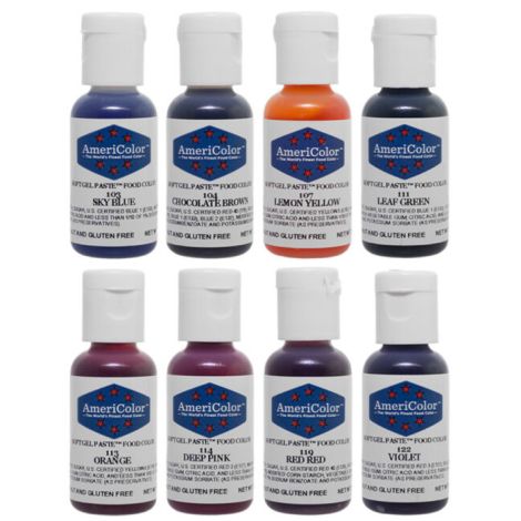 Americolor .75 oz Soft Gel Paste 8 Color Junior Kit