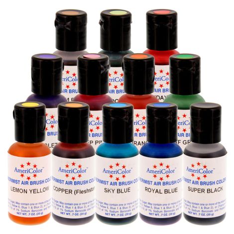 AmeriMist .65 oz, 12 Color Airbrush Kit