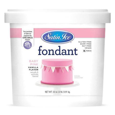 Satin Ice Fondant Baby Pink 2#