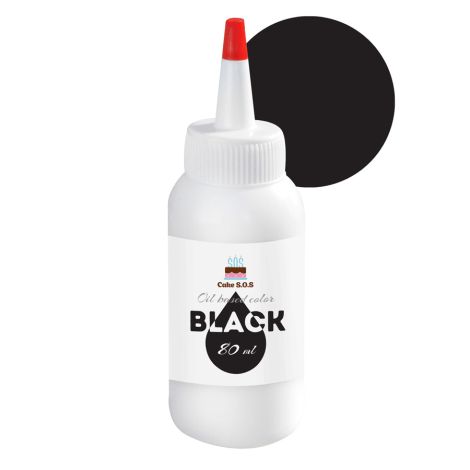 Black, Oil Based Color 80ml - 2.8oz. 