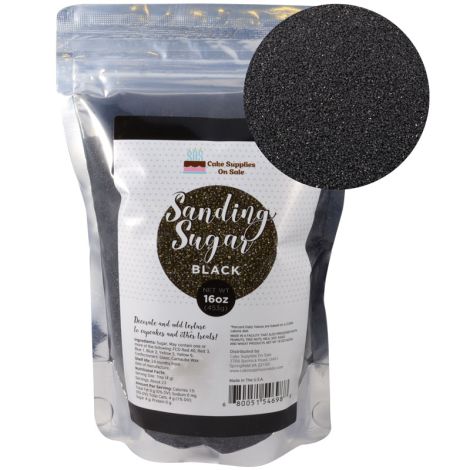 Sanding Sugar Black 16 oz