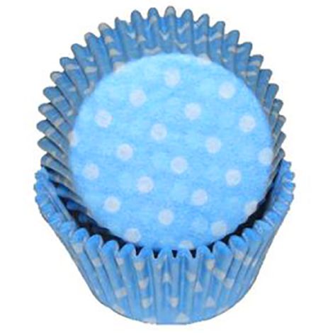 Light Blue Polka Dot Baking Cups, 500 ct.