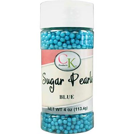 Blue 3-4mm Sugar Pearls 4 OZ