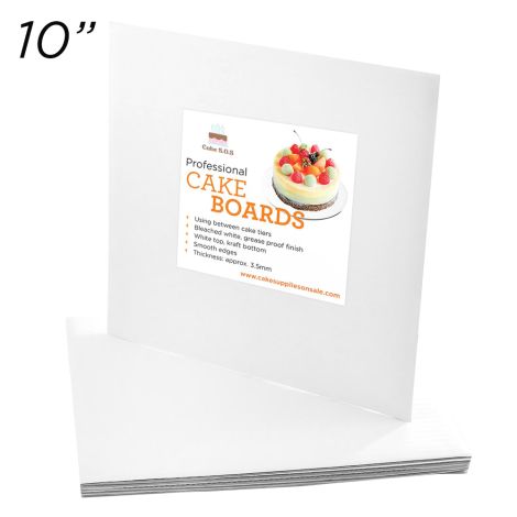 Cakeboard Square 10", 12 ct