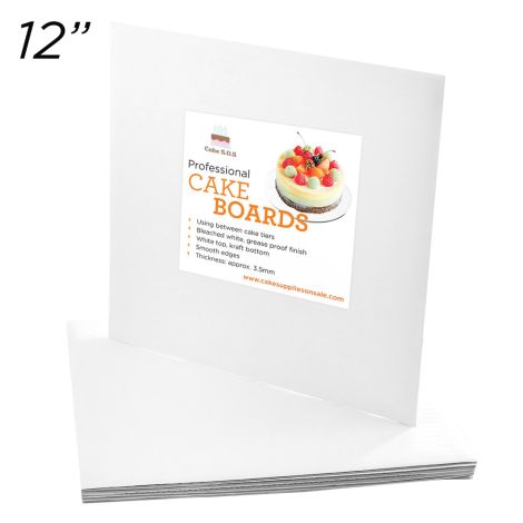Cakeboard Square 12", 6 ct.
