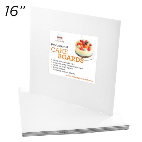 Cakeboard Square 16", 6 ct.
