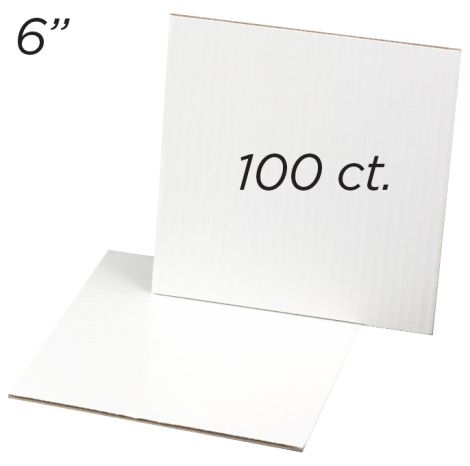 Cakeboard Square 6", 100 ct