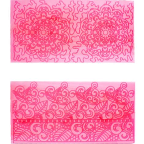 Impression Mat - Filigree Lace Set of 4