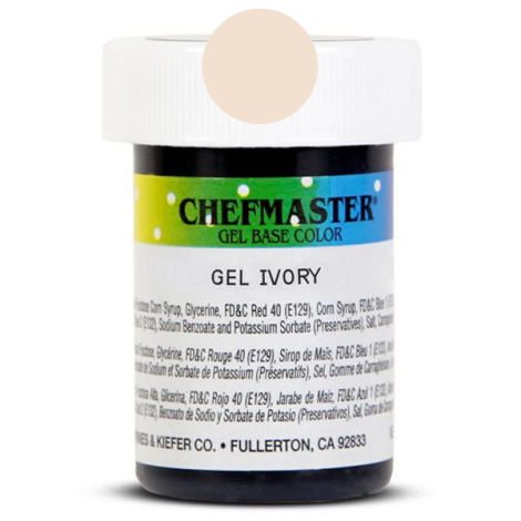 Gel Food Color Ivory - 1 oz