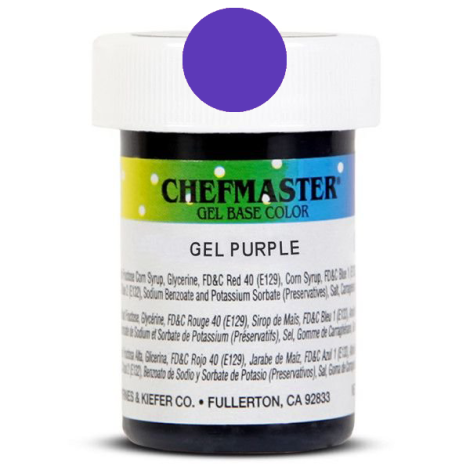 Gel Food Color Purple - 1 oz