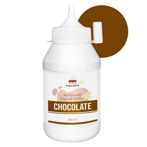 Airbrush liquid color 10 oz (300 ml) -  Chocolate