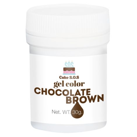 Chocolate Brown Gel Color, 1oz (30 grams)