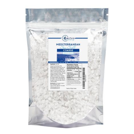 Mediterranean Sea Salt, Coarse Grain 1 lb. by Salt 4U