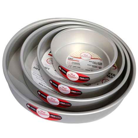 Fat Daddio's Round Cake Pan Set 5"-7"-9"-11"