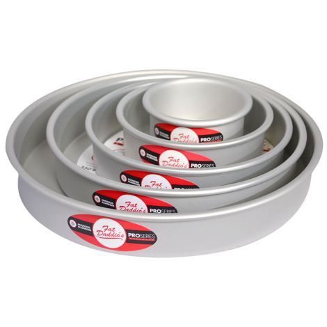 Fat Daddio's Round Cake Pan Set 4"-6"-8"-10"-12"