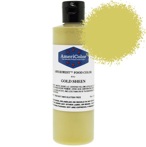 Amerimist Airbrush Color Gold Metalic Sheen 9 oz.