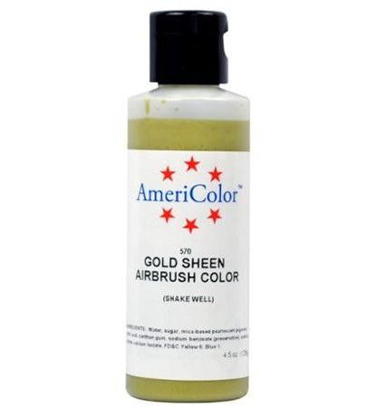 Amerimist Airbrush Color Gold Metalic Sheen 4.5 oz