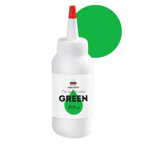 Green, Oil Based Color 80ml - 2.8oz. 