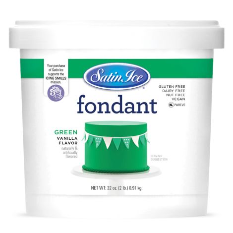 Satin Ice Fondant Green 2#