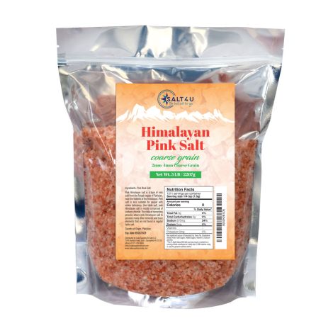 Himalayan Pink Salt, Coarse Grain 5 lb. by Salt 4U