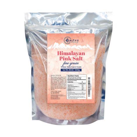 Himalayan Pink Salt, Fine Grain 10 lb., by Salt 4U