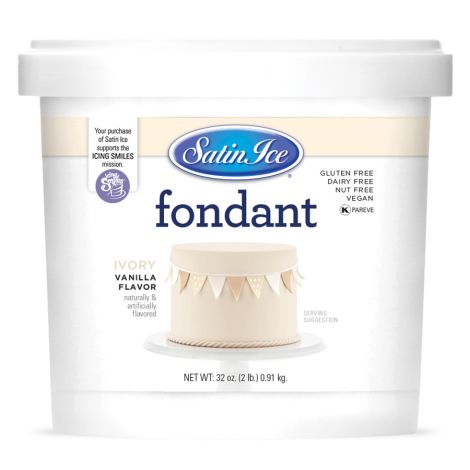 Satin Ice Fondant Ivory 2#