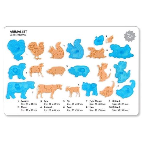 JEM Animal Cutter, Set of 10