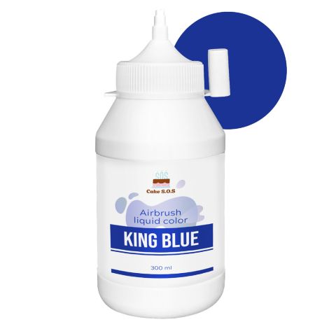 Airbrush liquid color 10 oz (300 ml) -  King Blue